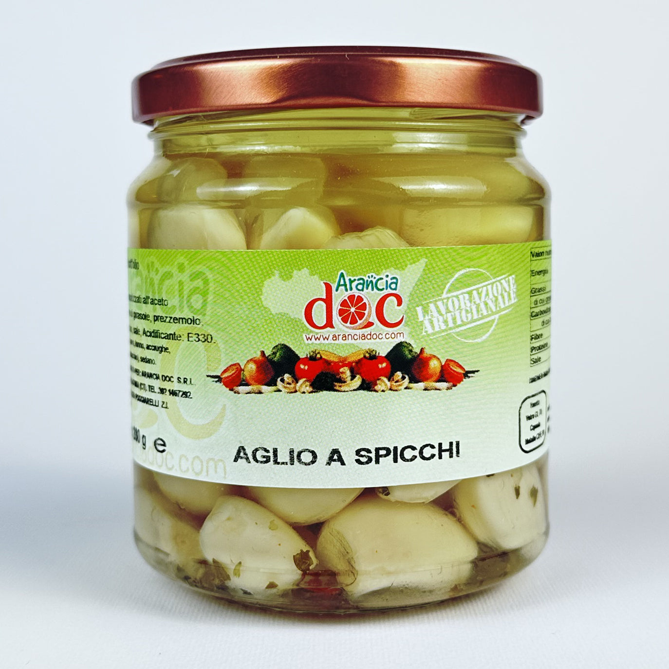 Vasetto Aglio a spicchi 280g – Aranceti di Sicilia